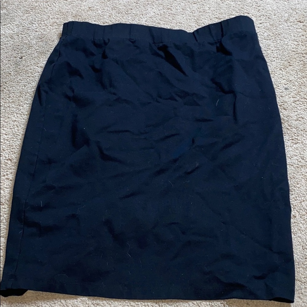 Black pencil skirt